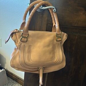 Chloe light tan purse
